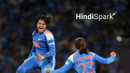 Shafali verma with harmanpreet hindispark.in