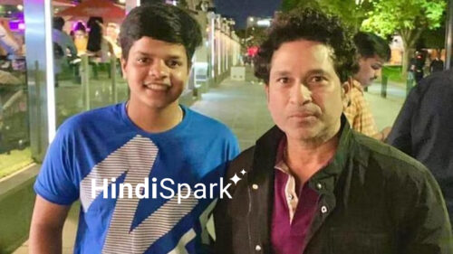 Shafali verma with sachin hindispark.in